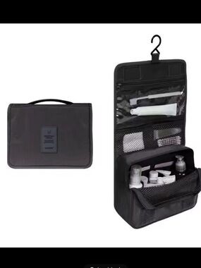Black Hanging Toiletry Bag Travel Organizer. New never used.